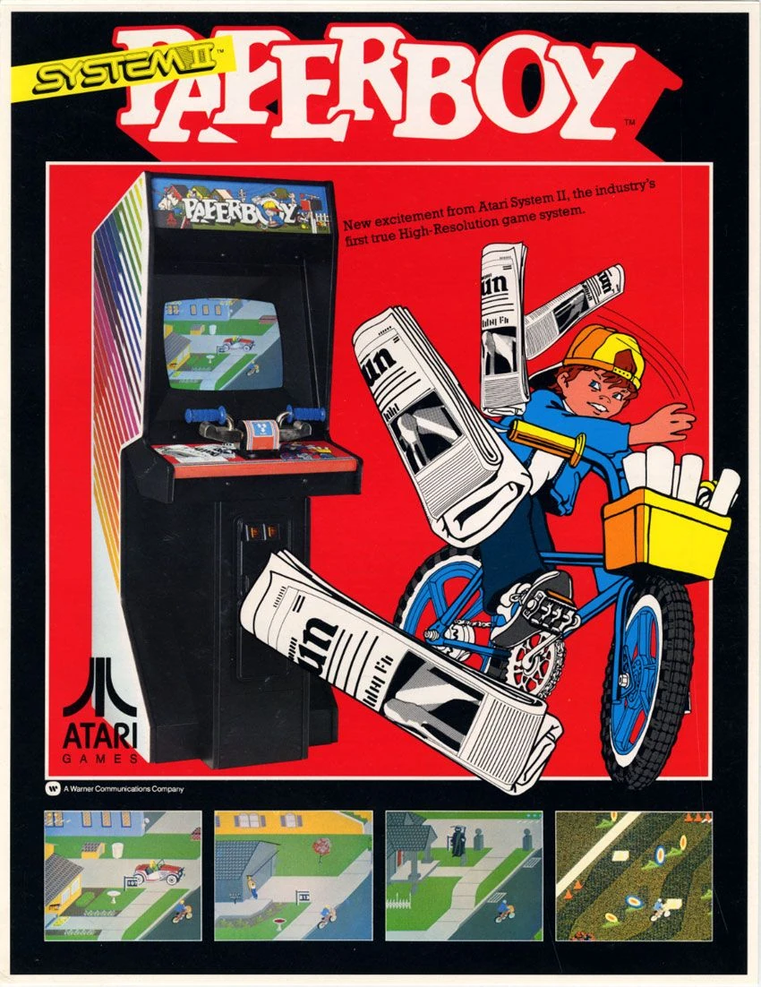Carátula de Paperboy