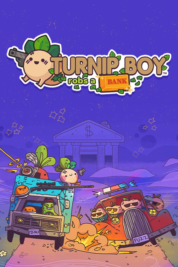 Carátula de Turnip Boy Robs a Bank